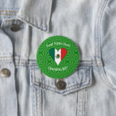 Mexikanischer Flaggenschwerpunkt Grüner Hintergrun Button (Beispiel)