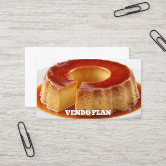 Mexikanischer Flan Visitenkarte