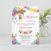 Mexikanischer Flora Kleine Muchacho Boy Babydusche Einladung (Stehend Vorderseite)