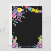 Mexikanischer Flora Kleine Muchacho Boy Babydusche Einladung (Rückseite)