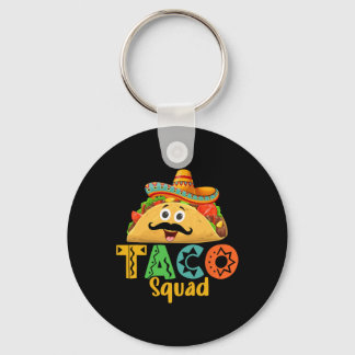 Mexikanischer Food Lover Cinco De Mayo Taco Squad  Schlüsselanhänger