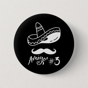 Mexikanischer Freund #3 Gruppen-Matching Cinco De  Button