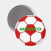 Mexikanischer Fußballball Magnet (Vorderseite/Rückseite)