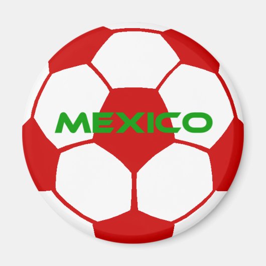 Mexikanischer Fußballball Magnet (Vorne)