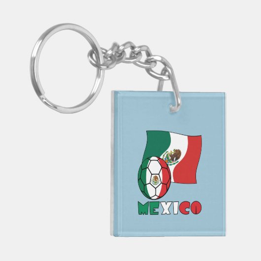Mexikanischer Fußballball Schlüsselanhänger (Vorderseite links)