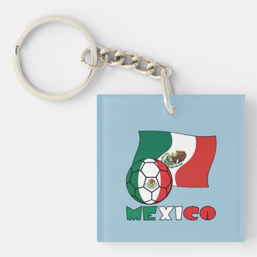 Mexikanischer Fußballball Schlüsselanhänger (Vorderseite)