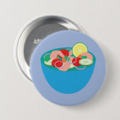 Mexikanischer Garnelen-Ceviche Button (Vorne & Hinten)