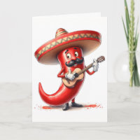 Mexikanischer Geburtstagsroter Chili Pfeffer Guita
