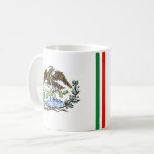 Mexikanischer goldener Adler Kaffeetasse (Vorderseite Links)