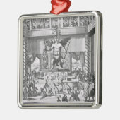 Mexikanischer Gott Huitzilopochtli Ornament Aus Metall (Links)