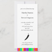 Mexikanischer heißer Pfeffer der Fiesta-Party Einladung (Rückseite)