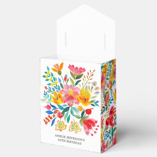 Mexikanischer Hellblütenfiesta zum Geburtstag Geschenkschachtel (Geöffnet)