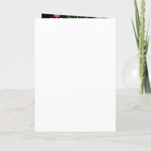 Mexikanischer Hochzeitsempfang Programm (Rückseite)