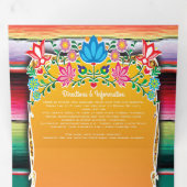 Mexikanischer Hochzeitsrudel Dreifach Gefaltete Einladung (Innen Erste Seite)