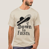 Mexikanischer Hut bis hin zu Fiesta Bride bachelor T-Shirt (Vorderseite)