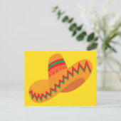 Mexikanischer Hut Postkarte (Stehend Vorderseite)
