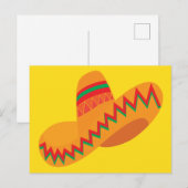 Mexikanischer Hut Postkarte (Vorne/Hinten)