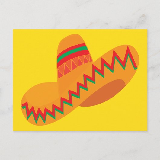 Mexikanischer Hut Postkarte (Vorderseite)