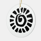 Mexikanischer Inder Sun Keramikornament (Links)