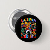 Mexikanischer Junge Dabbing Poncho Cinco De Mayo S Button (Vorne & Hinten)