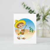 Mexikanischer Junge Postkarte (Stehend Vorderseite)