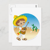 Mexikanischer Junge Postkarte (Vorne/Hinten)