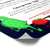 Mexikanischer Kakteen Mais Dinner Party Catering M Poster (Ecke)