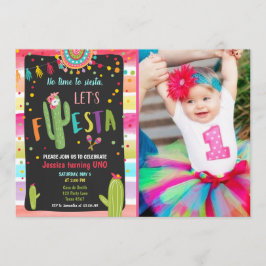 Mexikanischer Kaktus 1. Fiesta Geburtstag Einladung