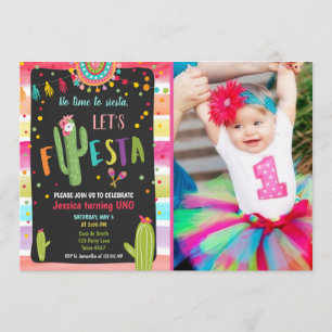 Mexikanischer Kaktus 1. Fiesta Geburtstag Einladung