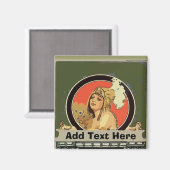 Mexikanischer Kleopatra-Tile-Name Magnet (Vorderseite/Rückseite)