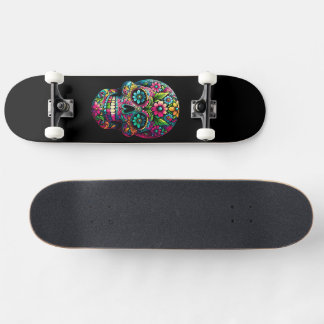 Mexikanischer Kunstschädel Skateboard