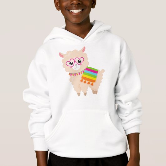 Mexikanischer Llama, Niedlicher Llama, Niedlich Al Hoodie (Vorderseite)