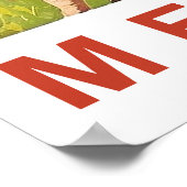 Mexikanischer Mann mit Esel an der Küste Poster (Ecke)