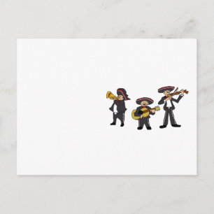 Mexikanischer Mariachi Band Fiesta Music Cartoon A Postkarte