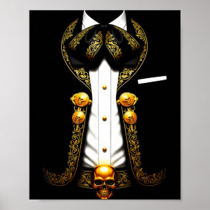 Mexikanischer Mariachi-Kostüm lustiger mexikanisch Poster