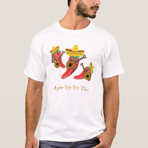 Mexikanischer Mariachi versehen T - Shirt mit