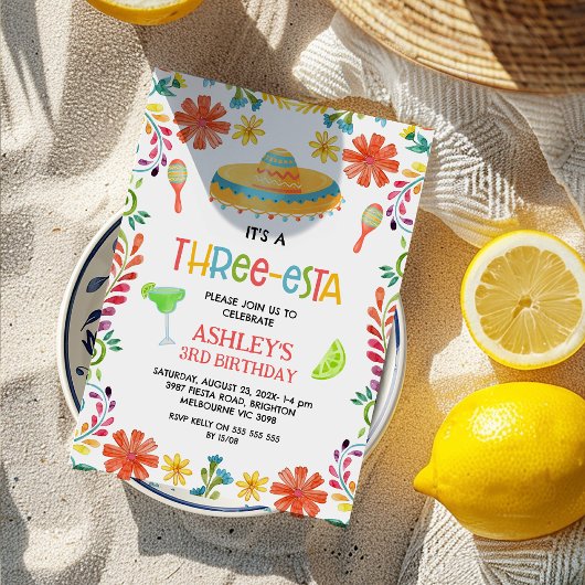 Mexikanischer mehrfarbiger Blumenstrauß Einladung