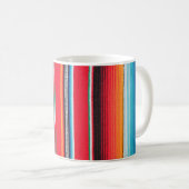 mexikanischer Mexiko-Name poncho serape Hintergrun Kaffeetasse (VorderseiteRechts)