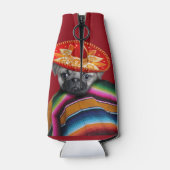 Mexikanischer Mops Hund personalisierter cooler Flaschenkühler (Rückseite)