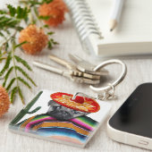 Mexikanischer Mopshund Schlüsselanhänger (Vorderseite rechts)