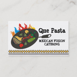 Mexikanischer Nahrungsmittelcuisine lodernder Visitenkarte