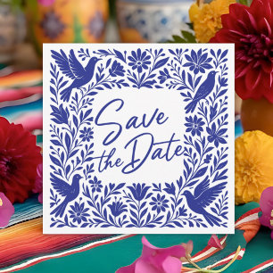 Mexikanischer Otomí Tenango Talavera Save the Date Einladung