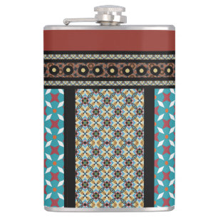 mexikanischer Patchwork-Stil 3 Flachmann