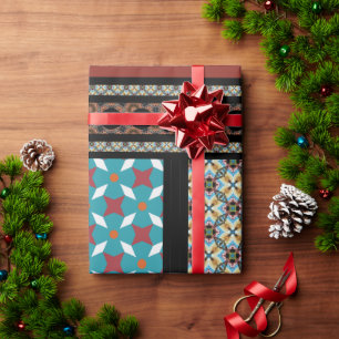 mexikanischer Patchwork-Stil 3 Geschenkpapier