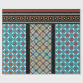 mexikanischer Patchwork-Stil 3 Geschenkpapier (Flach)