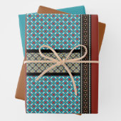 mexikanischer Patchwork-Stil 3 Geschenkpapier Set (Beispiel)