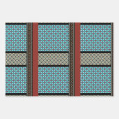 mexikanischer Patchwork-Stil 3 Geschenkpapier Set (Vorderseite)