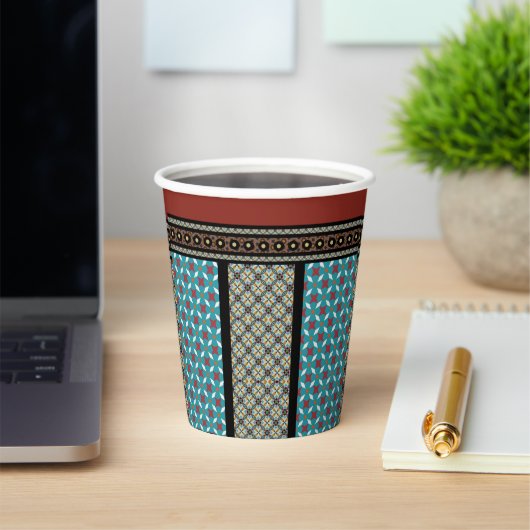 mexikanischer Patchwork-Stil 3 Pappbecher (InSitu)