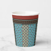 mexikanischer Patchwork-Stil 3 Pappbecher (Links)