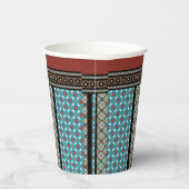 mexikanischer Patchwork-Stil 3 Pappbecher (Rechts)